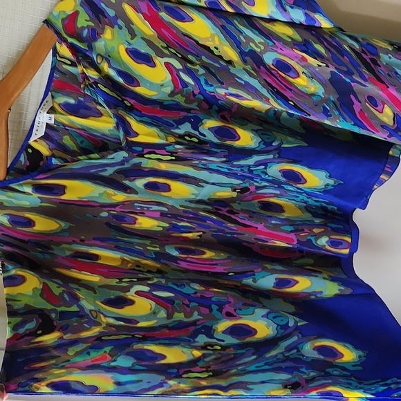 Trina Turk 100% pure silk‎ top Sz M - Picture 7 of 13